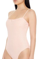 Pointelle Knit Cami Bodysuit