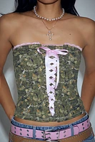 Bratz Camo Lace-Up Tube Top