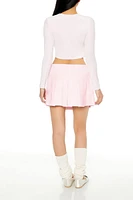 Pleated Mini Skort