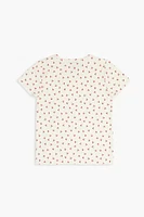 Girls Cherry Print Tee (Kids)