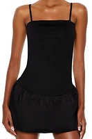 Strapless Drop-Waist Mini Dress