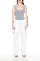 Fleece Toggle Cargo Sweatpants