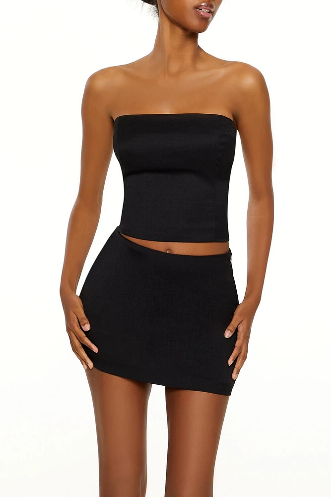 Smocked Tube Crop Top