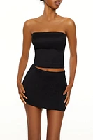 Smocked Tube Crop Top