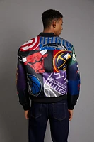 Unisex NBA Patchwork Bomber Jacket