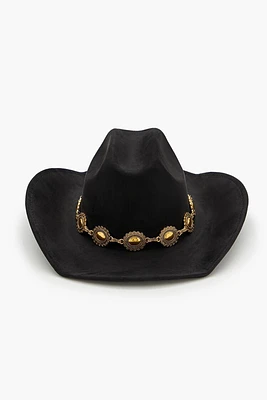 Chain-Trim Cowboy Hat