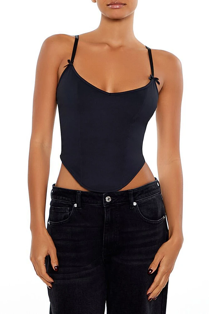 Bow Cropped Bustier Cami