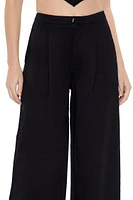 French Terry Wide-Leg Pants