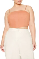 Plus Denim Cropped Cami
