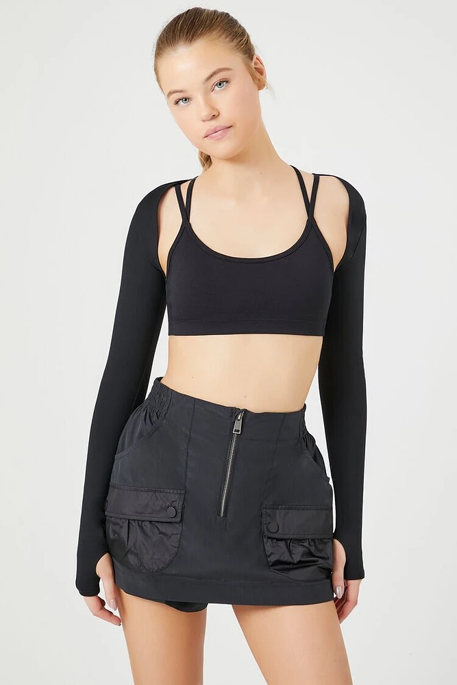 Active Zip-Up Cargo Skort