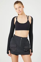 Active Zip-Up Cargo Skort