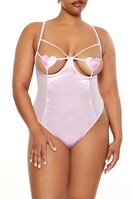 Plus Heart Lingerie Bodysuit