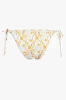 Chain Print String Bikini Bottoms