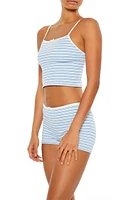 Seamless Striped Lingerie Cami