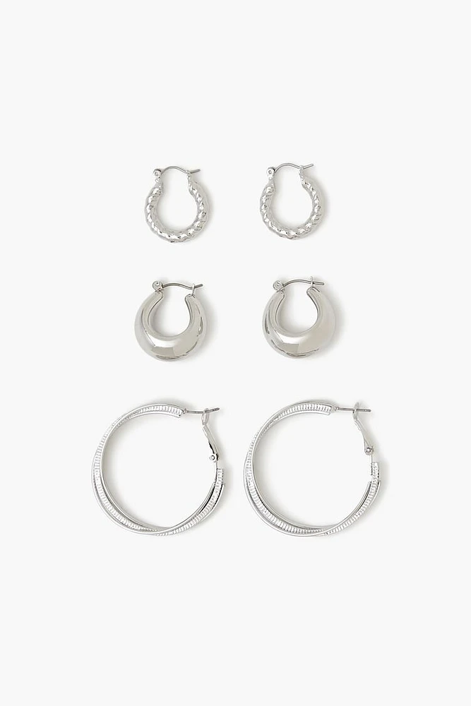 Twisted Hoop Earring Set