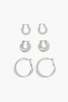 Twisted Hoop Earring Set