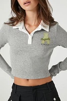 Ribbed Augusta Graphic Rugby Shirt