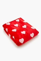 Plush Heart Throw Blanket