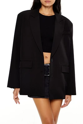 Boxy Peak Lapel Blazer