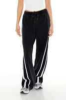 Striped Wide-Leg Sweatpants