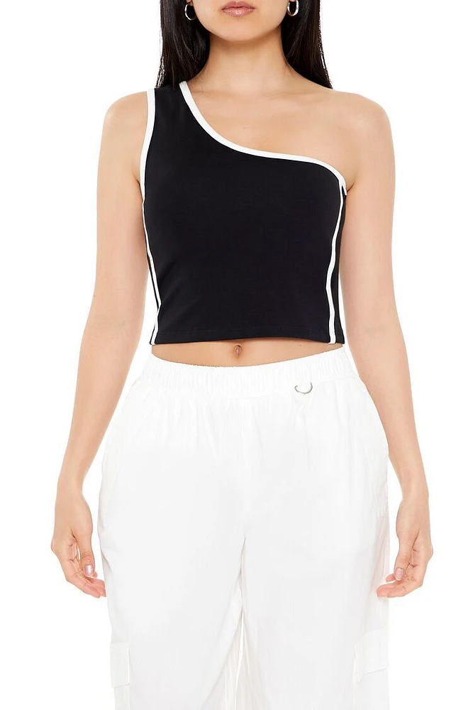 One-Shoulder Crop Top