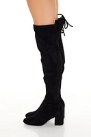 Faux Suede Over-the-Knee Boots