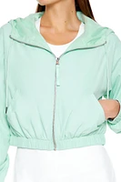 Active Hooded Zip-Up Jacket