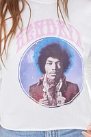 Hendrix Graphic Raw-Cut Tee