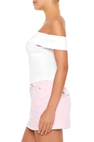Foldover Off-the-Shoulder Top