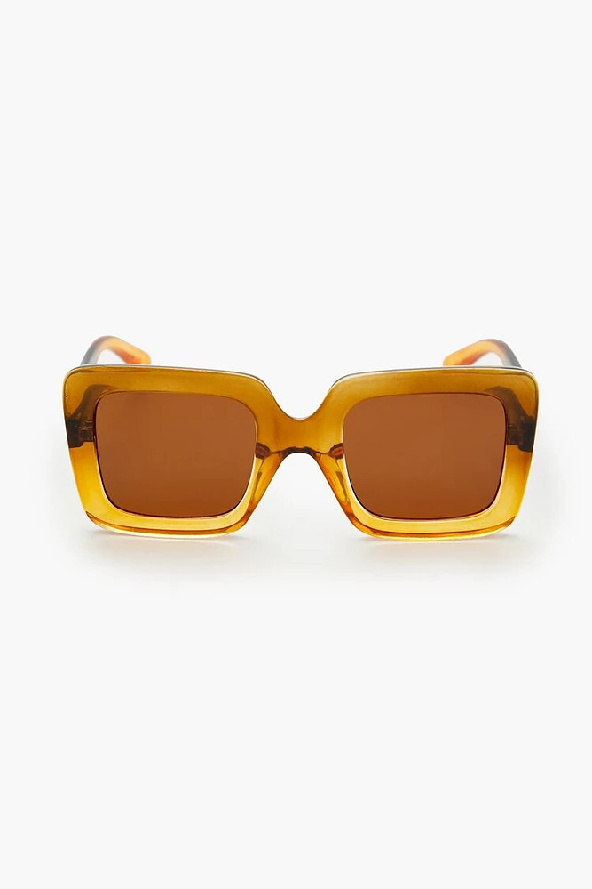 Gradient Square Frame Sunglasses