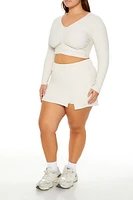 Plus Active High-Rise Skort