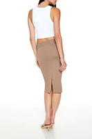 Ponte Midi Pencil Skirt