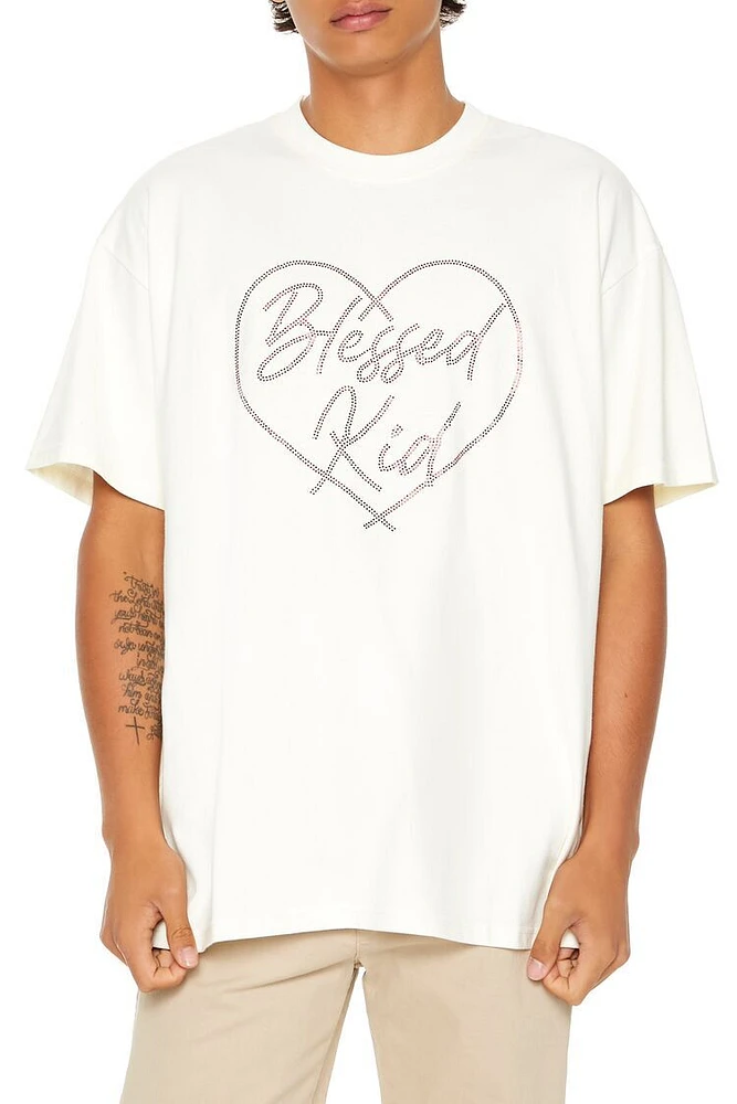 Rhinestone Blessed Kid Tee