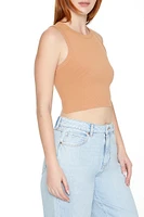 Cropped Cutout Tie-Back Tank Top