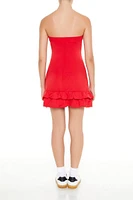 Strapless State Bow Mini Dress