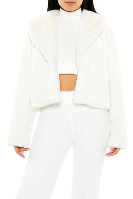 Faux Fur Cropped Coat