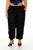 Plus High-Rise Cargo Joggers