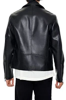 Faux Leather Moto Jacket