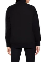 Fleece Mock Neck Pullover
