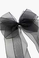 Sheer Bow Hair Barrette