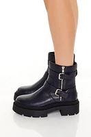 Buckled Lug-Sole Booties