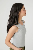 Ribbed Knit Combo Tank Top