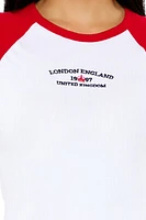 Embroidered London Raglan Tee