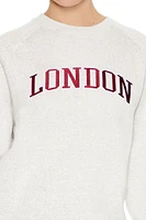 Embroidered London Raglan Pullover