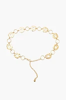 Hammered Rolo Chain Belt
