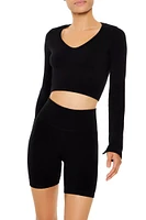 Active Seamless Long-Sleeve Crop Top