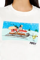 Popeye Christmas Graphic Baby Tee