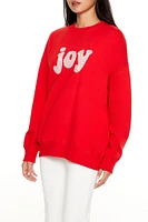 Embroidered Joy Pullover