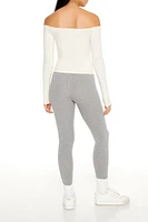 Heathered Mid-Rise Leggings