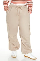 Plus Twill Cargo Joggers